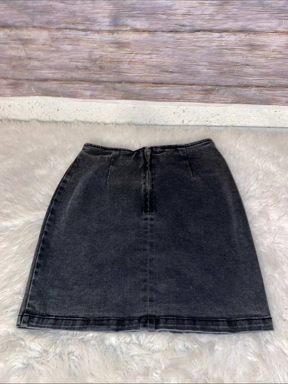 Wild Fable Black Denim Mini Skirt